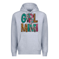 Heather Grey girl mimi Premium Hoodie - NancyCooperArtShop