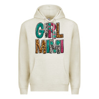 Oatmeal Heather girl mimi Premium Hoodie - NancyCooperArtShop