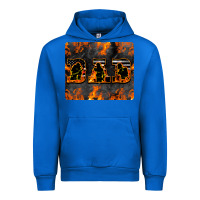Cobalt American Firefighter Dad Urban Hoodie - LillyAllenDesigns