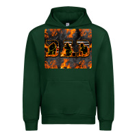 Forest Green American Firefighter Dad Urban Hoodie - LillyAllenDesigns