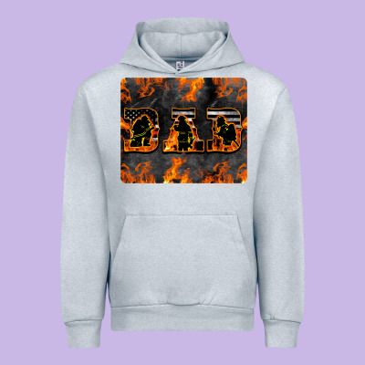 American Firefighter Dad Urban Hoodie Designed By Lillyallendesigns