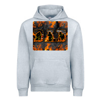Heather Grey American Firefighter Dad Urban Hoodie - LillyAllenDesigns