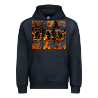 Navy American Firefighter Dad Urban Hoodie - LillyAllenDesigns