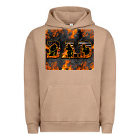 Pigment Burro American Firefighter Dad Urban Hoodie - LillyAllenDesigns