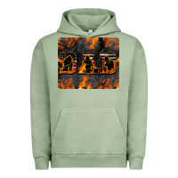 Pigment Oil Green American Firefighter Dad Urban Hoodie - LillyAllenDesigns