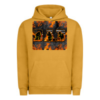 Pigment Peanut Butter American Firefighter Dad Urban Hoodie - LillyAllenDesigns