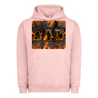 Pigment Salmon American Firefighter Dad Urban Hoodie - LillyAllenDesigns