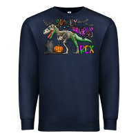 Navy spooky saurus rex Premium Sweatshirt - CowhideDigitalArt