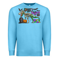 Ocean Blue spooky saurus rex Premium Sweatshirt - CowhideDigitalArt