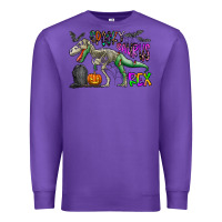 Purple spooky saurus rex Premium Sweatshirt - CowhideDigitalArt
