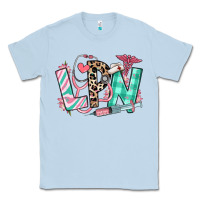 Dusty Blue floral lpn licensed practical nurse Classic Tee - RanaPortraitStore