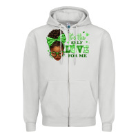 Dove Grey sorority colors green its the self love for me afr Zipper Hoodie - texasbilliewilder