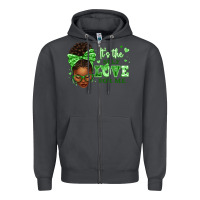Smoke sorority colors green its the self love for me afr Zipper Hoodie - texasbilliewilder
