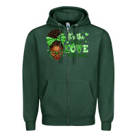 Sports Green sorority colors green its the self love for me afr Zipper Hoodie - texasbilliewilder