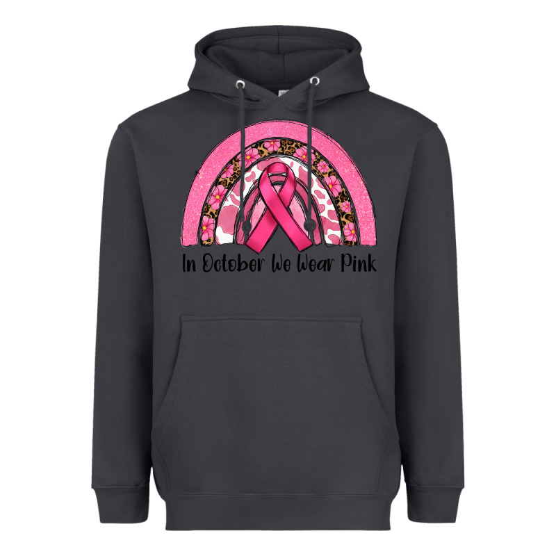 In October We Wear Pink Heavyweight Hoodie by RanaPortraitStore | Teevron