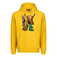 Lemon love long haired cow Premium Hoodie - Jasminsmagicworld