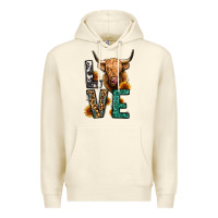Sandshell love long haired cow Premium Hoodie - Jasminsmagicworld
