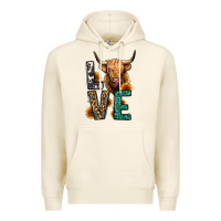 Tofu love long haired cow Premium Hoodie - Jasminsmagicworld