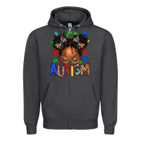 Smoke autism afro girl Zipper Hoodie - texasbilliewilder