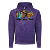 Cloud Purple peace love jesus Vintage Hoodie - AdoDesignShop