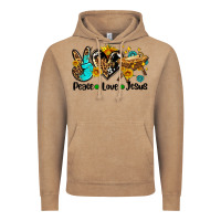 Vintage Coffee peace love jesus Vintage Hoodie - AdoDesignShop