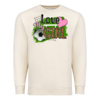 Sandshell love my girl soccer Premium Sweatshirt - HRA Design Shop