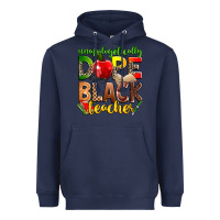 Navy unapologetically dope black teacher Heavyweight Hoodie - Zillion Design Studio