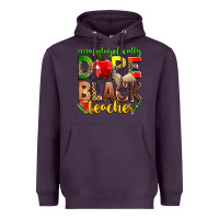 Plum unapologetically dope black teacher Heavyweight Hoodie - Zillion Design Studio