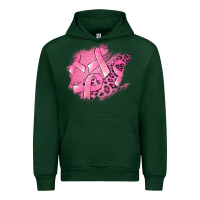 Forest Green breast cancer patches Urban Hoodie - Jasminsmagicworld