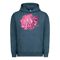 Pigment Midnight Navy breast cancer patches Urban Hoodie - Jasminsmagicworld