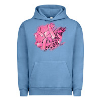 Pigment Pebble Blue breast cancer patches Urban Hoodie - Jasminsmagicworld