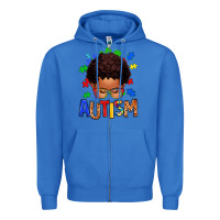 True Royal autism afro kid Zipper Hoodie - texasbilliewilder