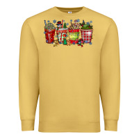 Antique Gold christmas drink Premium Sweatshirt - CowhideDigitalArt