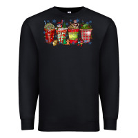 Black christmas drink Premium Sweatshirt - CowhideDigitalArt