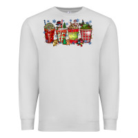 Dove Grey christmas drink Premium Sweatshirt - CowhideDigitalArt