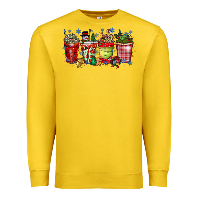 Christmas Drink Premium Sweatshirt by CowhideDigitalArt | Teevron