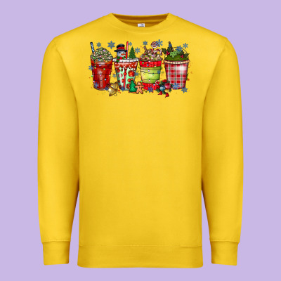 Christmas Drink Premium Sweatshirt Designed By Cowhidedigitalart