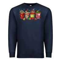Navy christmas drink Premium Sweatshirt - CowhideDigitalArt