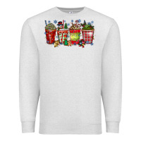 Oatmeal Heather christmas drink Premium Sweatshirt - CowhideDigitalArt