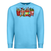 Ocean Blue christmas drink Premium Sweatshirt - CowhideDigitalArt