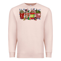 Pale Pink christmas drink Premium Sweatshirt - CowhideDigitalArt