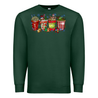 Sports Green christmas drink Premium Sweatshirt - CowhideDigitalArt