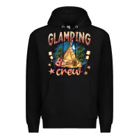Black glamping crew Premium Hoodie - NancyCooperArtShop