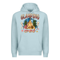 Blue Mist glamping crew Premium Hoodie - NancyCooperArtShop