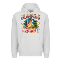 Dove Grey glamping crew Premium Hoodie - NancyCooperArtShop
