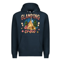 Navy glamping crew Premium Hoodie - NancyCooperArtShop