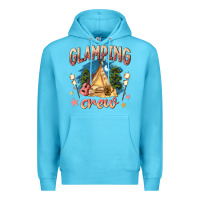 Ocean Blue glamping crew Premium Hoodie - NancyCooperArtShop