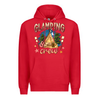 Red glamping crew Premium Hoodie - NancyCooperArtShop