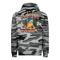 Slate Camo glamping crew Premium Hoodie - NancyCooperArtShop