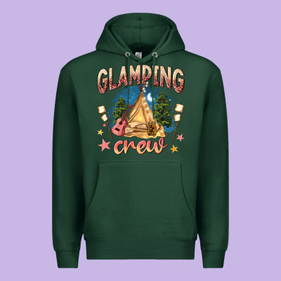 Glamping Crew Premium Hoodie Designed By Nancycooperartshop